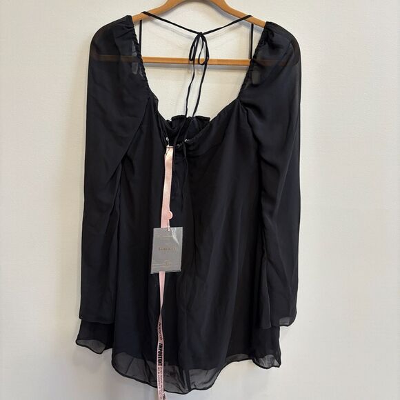 HOUSE OF CB Babydoll Georgette Halter Minidress Women's X-Large D/E (Fuller Cup) - Picture 3 of 10